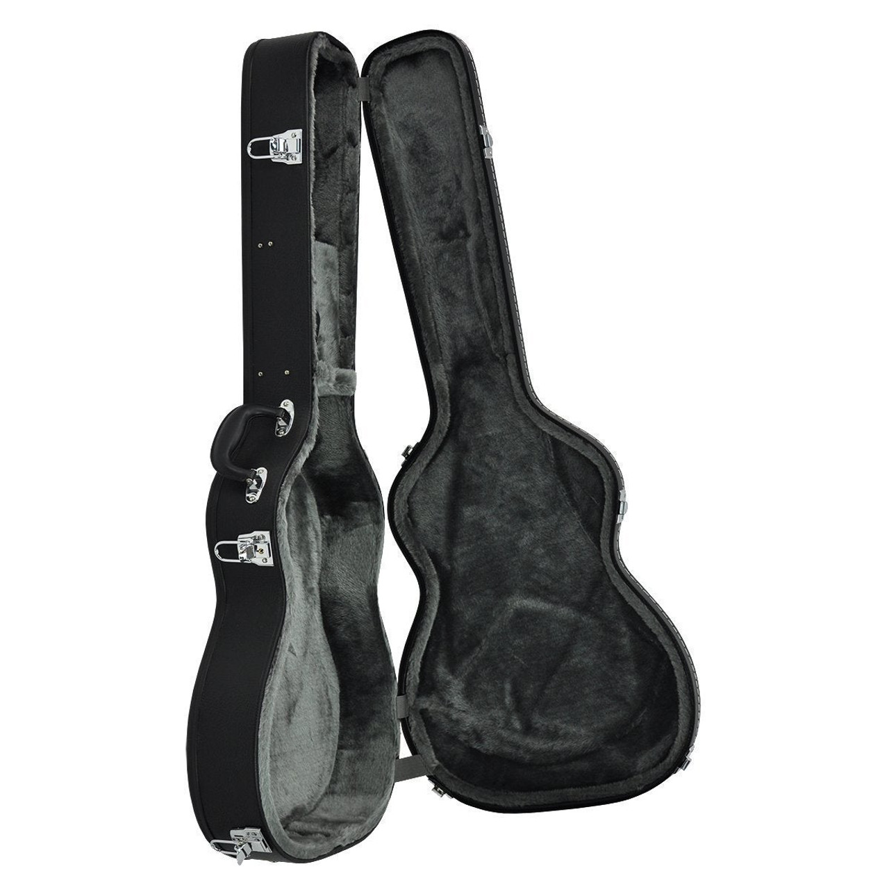 Martinez Square Neck Shaped Resonator Guitar Hard Case (Black)