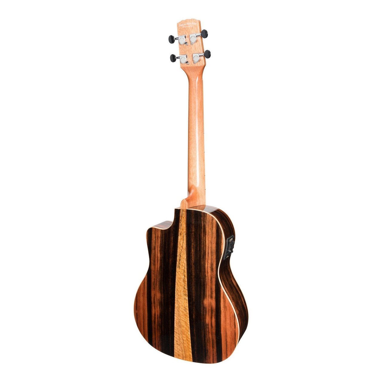 Martinez 'Southern Belle 7 Series' Spruce Solid Top Electric Cutaway Baritone Ukulele with Hard Case (Natural Gloss)