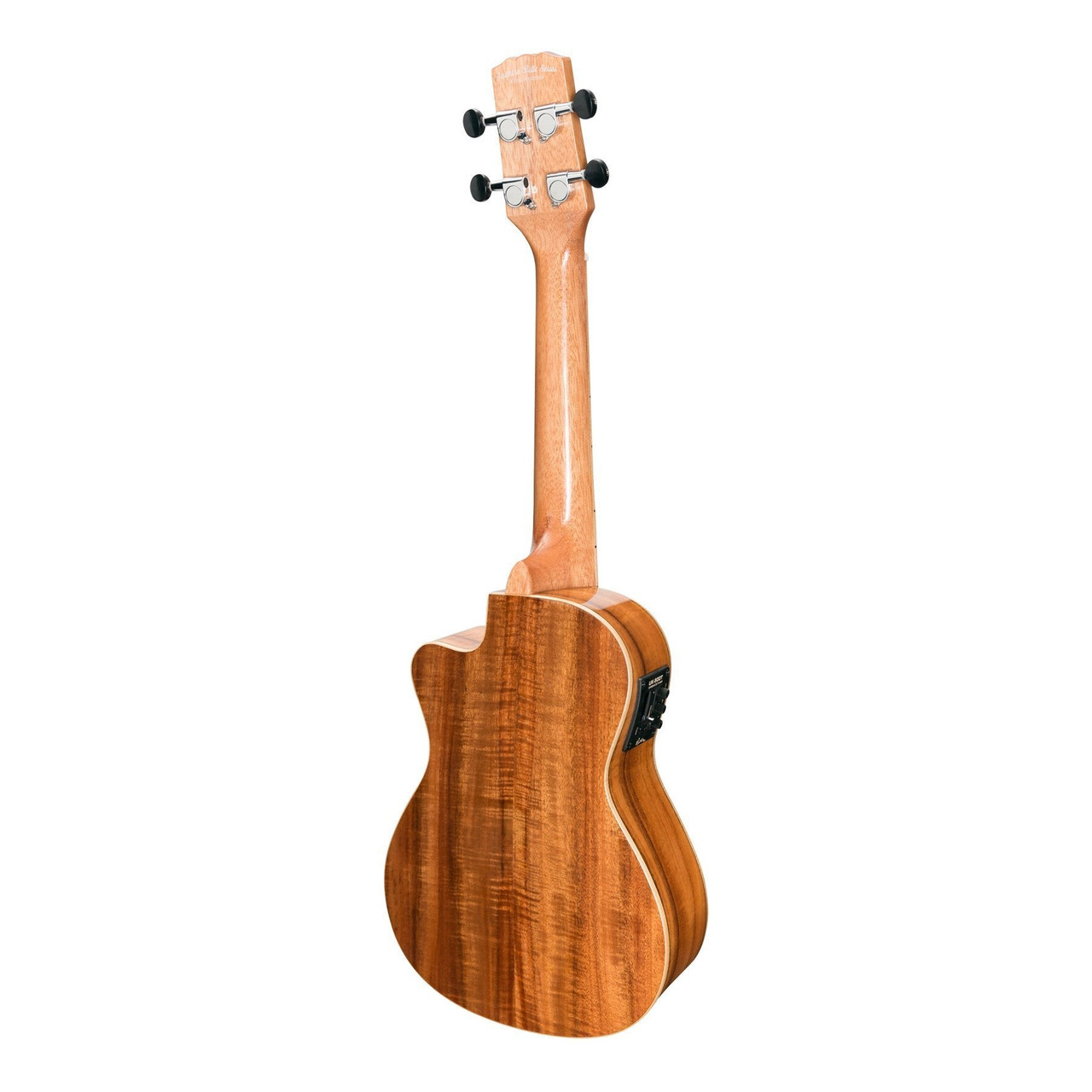 Martinez 'Southern Belle 8 Series' Koa Solid Top Electric Cutaway Concert Ukulele with Hard Case (Natural Gloss)