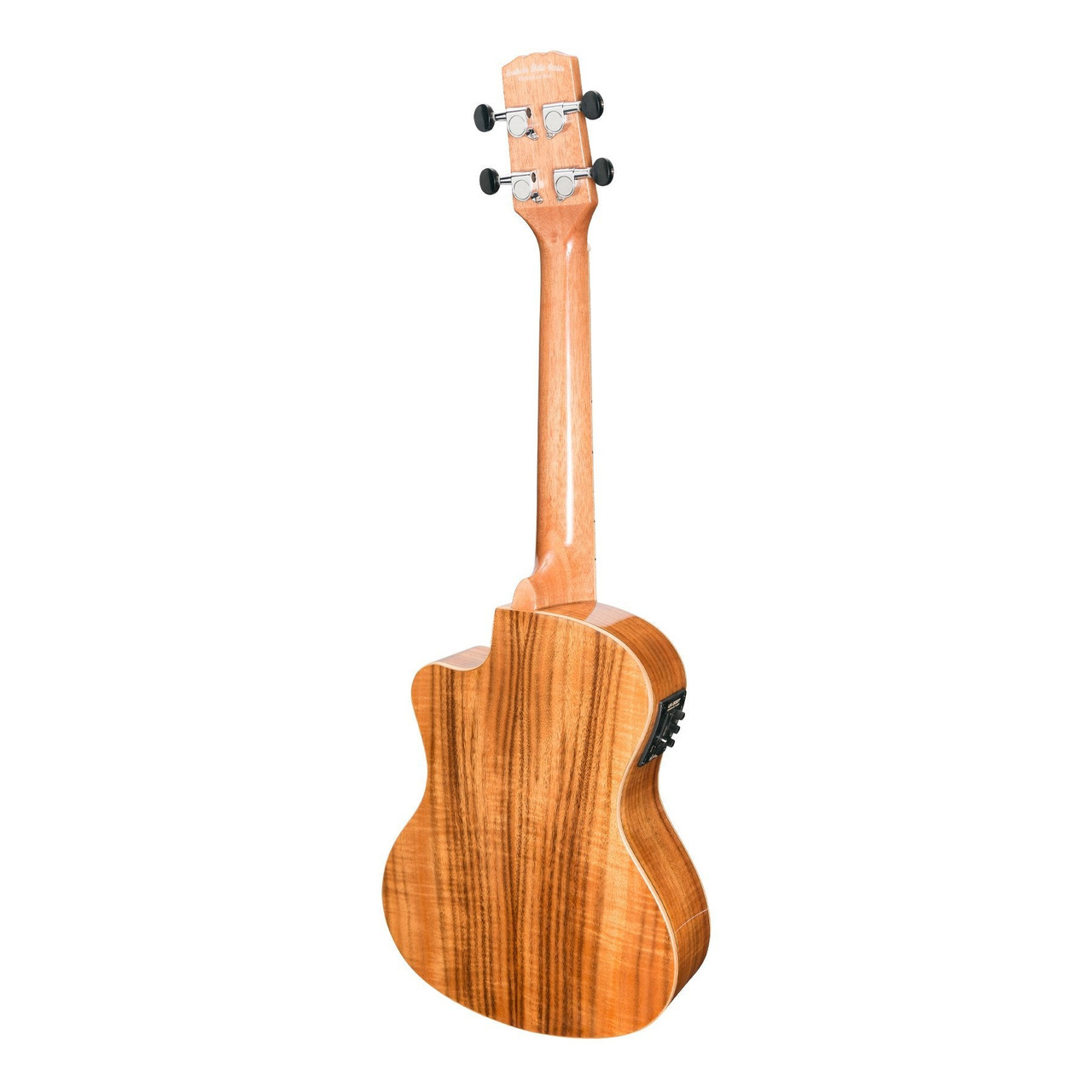 Martinez 'Southern Belle 8 Series' Koa Solid Top Electric Cutaway Tenor Ukulele with Hard Case (Natural Gloss)