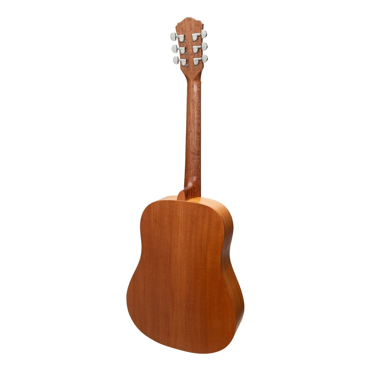 Martinez Left Handed Acoustic Middy Traveller Guitar (Mahogany)