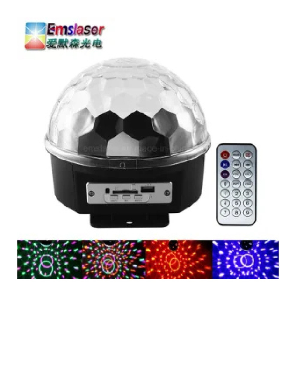 9 Colors Bluetooth MP3 Led Disco Light Ball Party Light Rotating Stage Lamp  DJ Projector Laser Music Play Soundlights Disco Lamp
