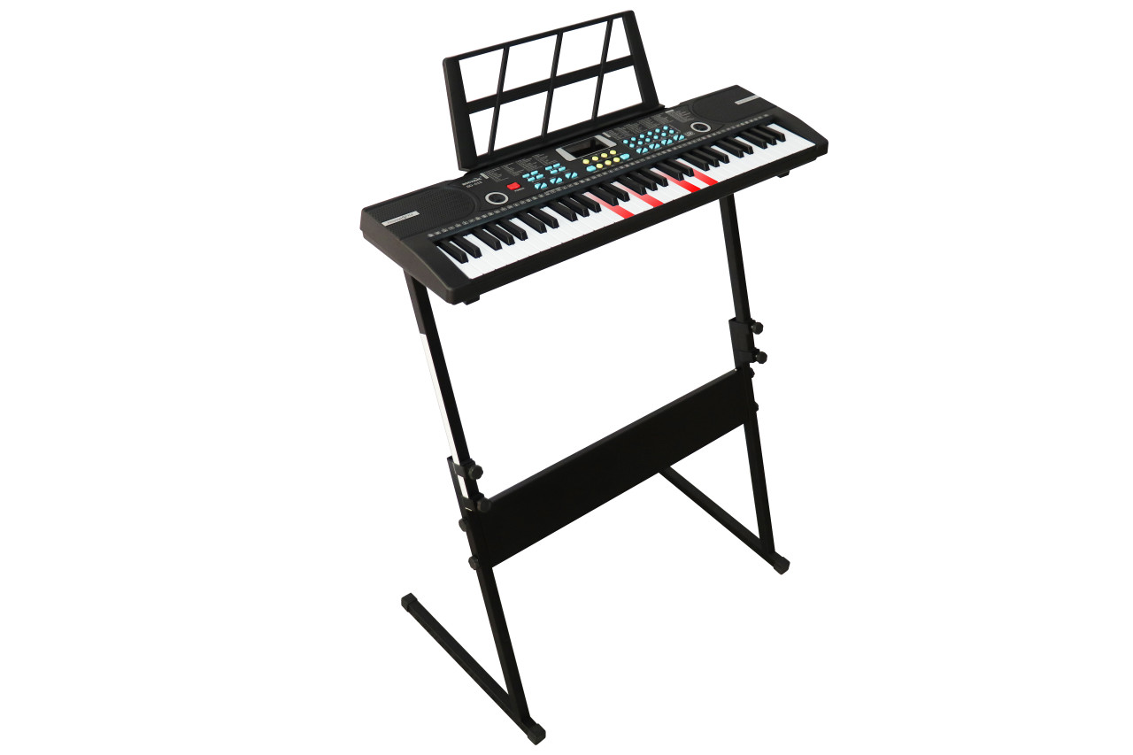 BD Music BD612D 61 Note Beginner Key Lighting  Keyboard