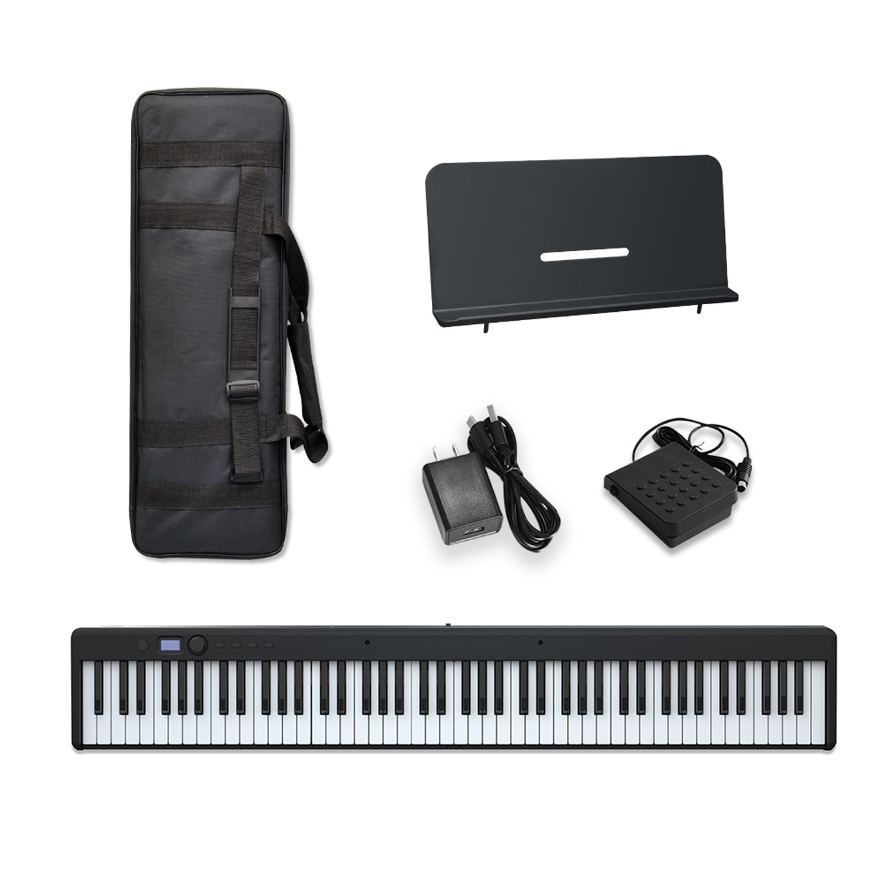 packing and accessories which are included with the bx-20 Bora travel piano