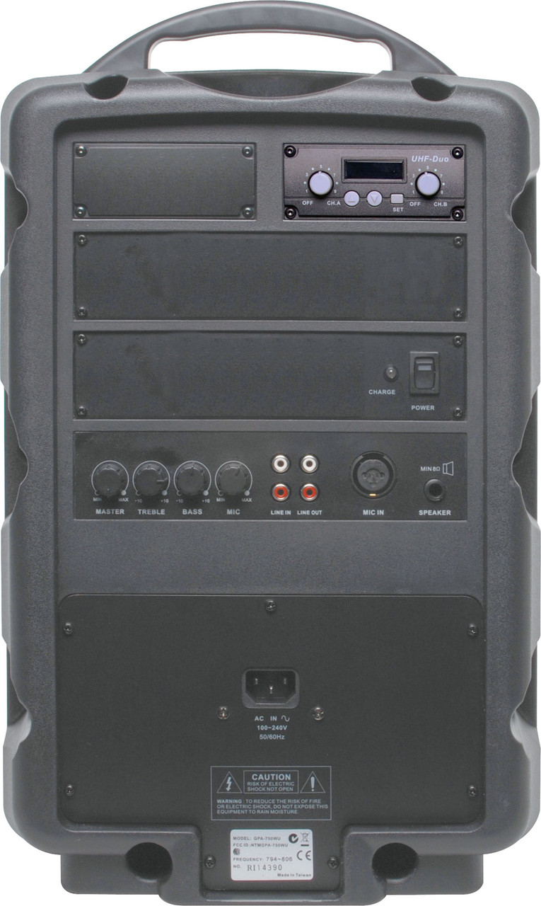 Okayo  C7182C 80W  Dual UHF Wireless Portable PA System 520-544MHz