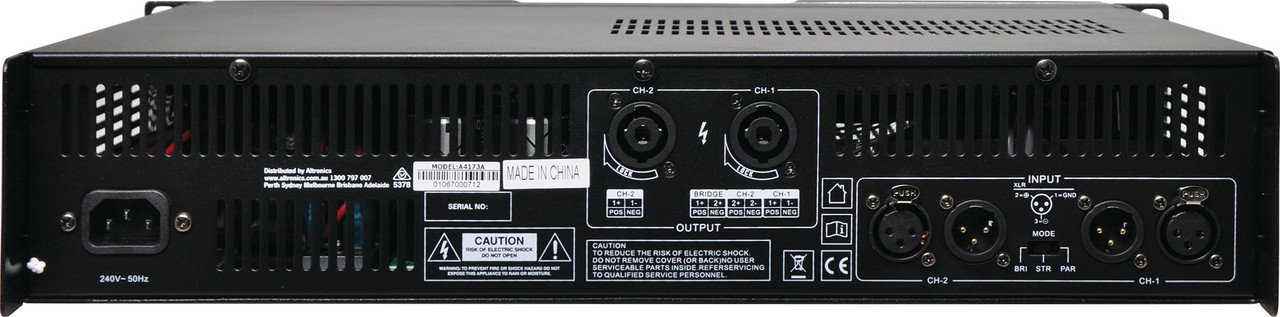 Biema PA Amplifier Stereo/Bridgeable 2x550W