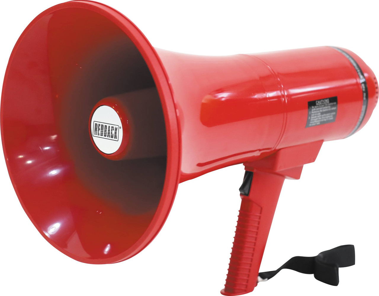 Redback Alert Evacuation Megaphone 25W (35W Max) Red Rechargeable