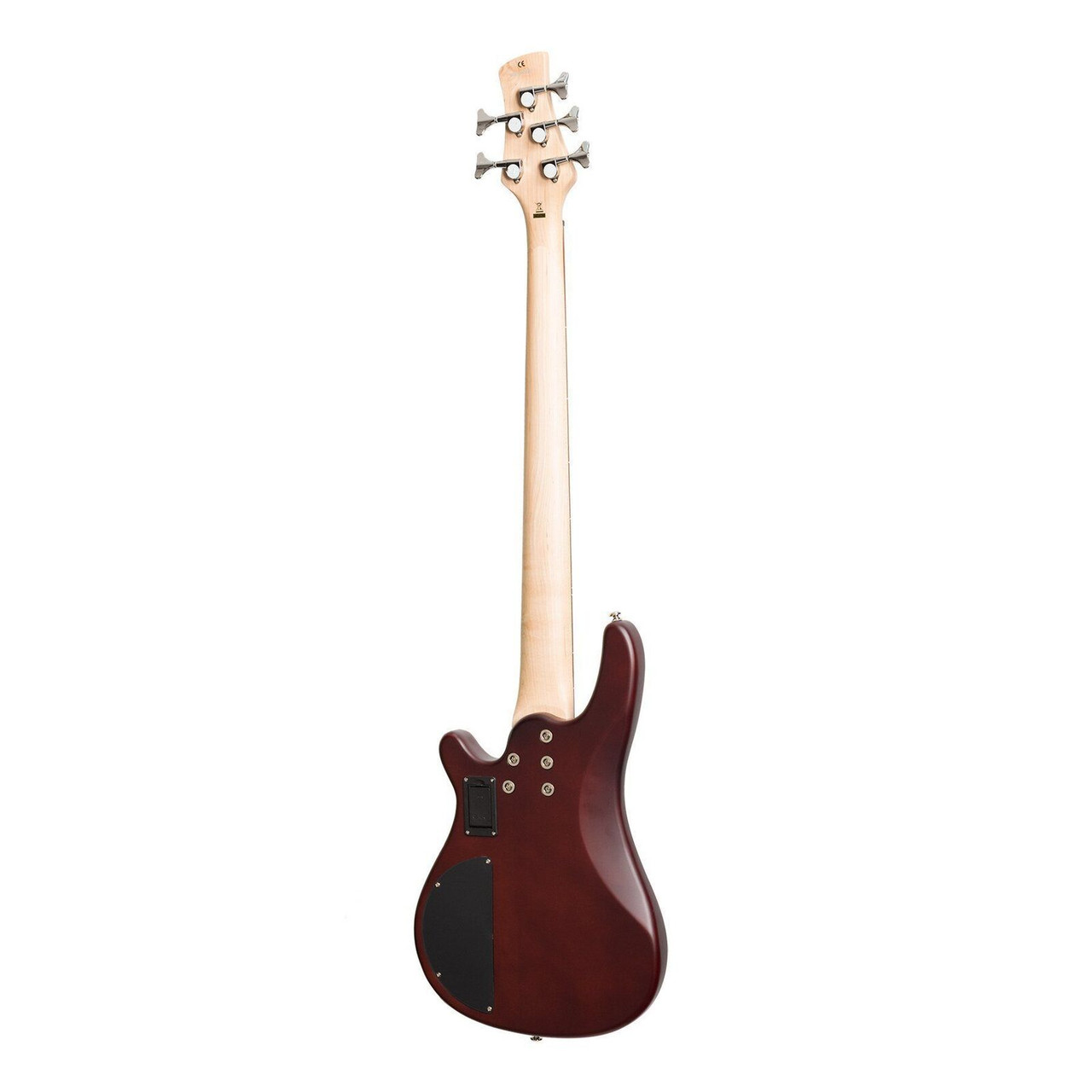 J&D Luthiers 5-String T-Style Contemporary Active Electric Bass Guitar (Satin Brown Stain)