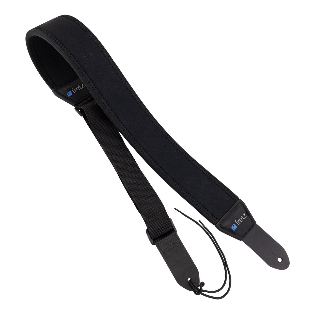 Fretz Neoprene Stretch Adjustable Guitar Strap (Black)