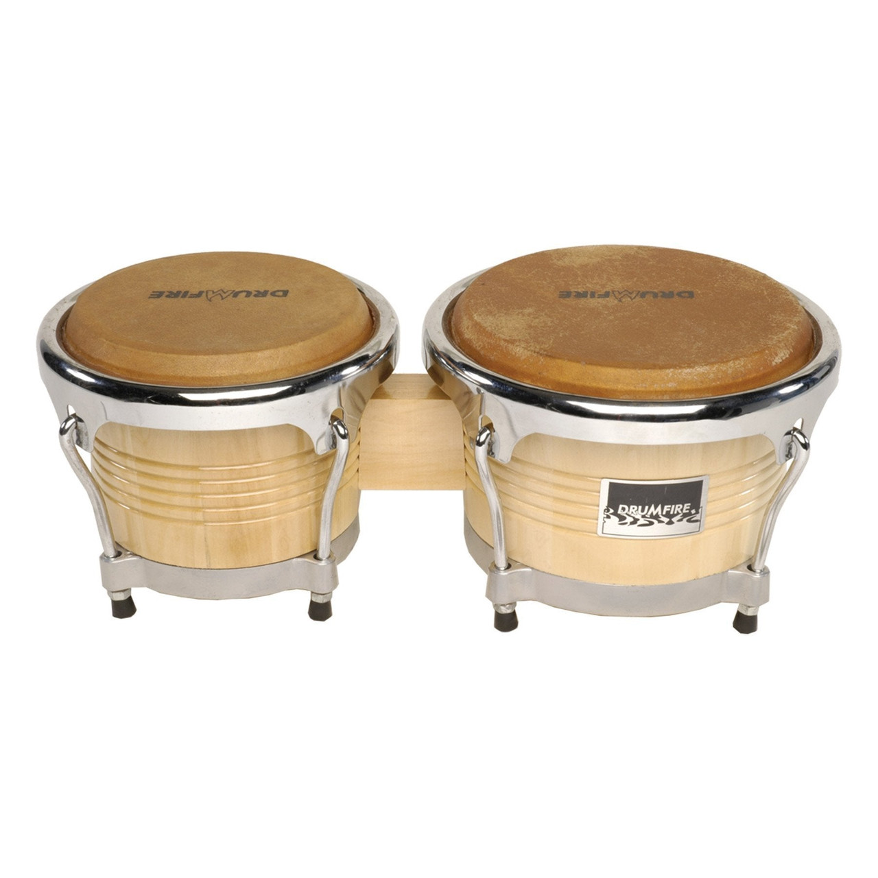 Drumfire 7.5" and 8.5" Elite Wood Bongos (Natural Gloss)