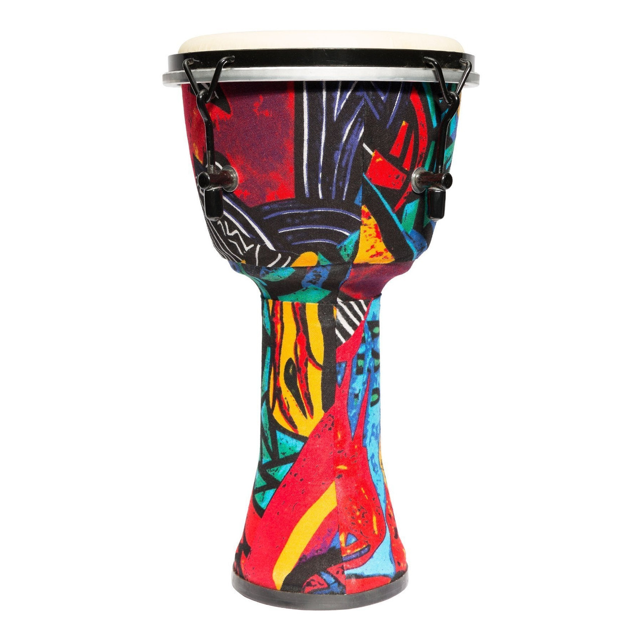 Drumfire 8" Tuneable Synthetic Head Djembe (Multicolour)