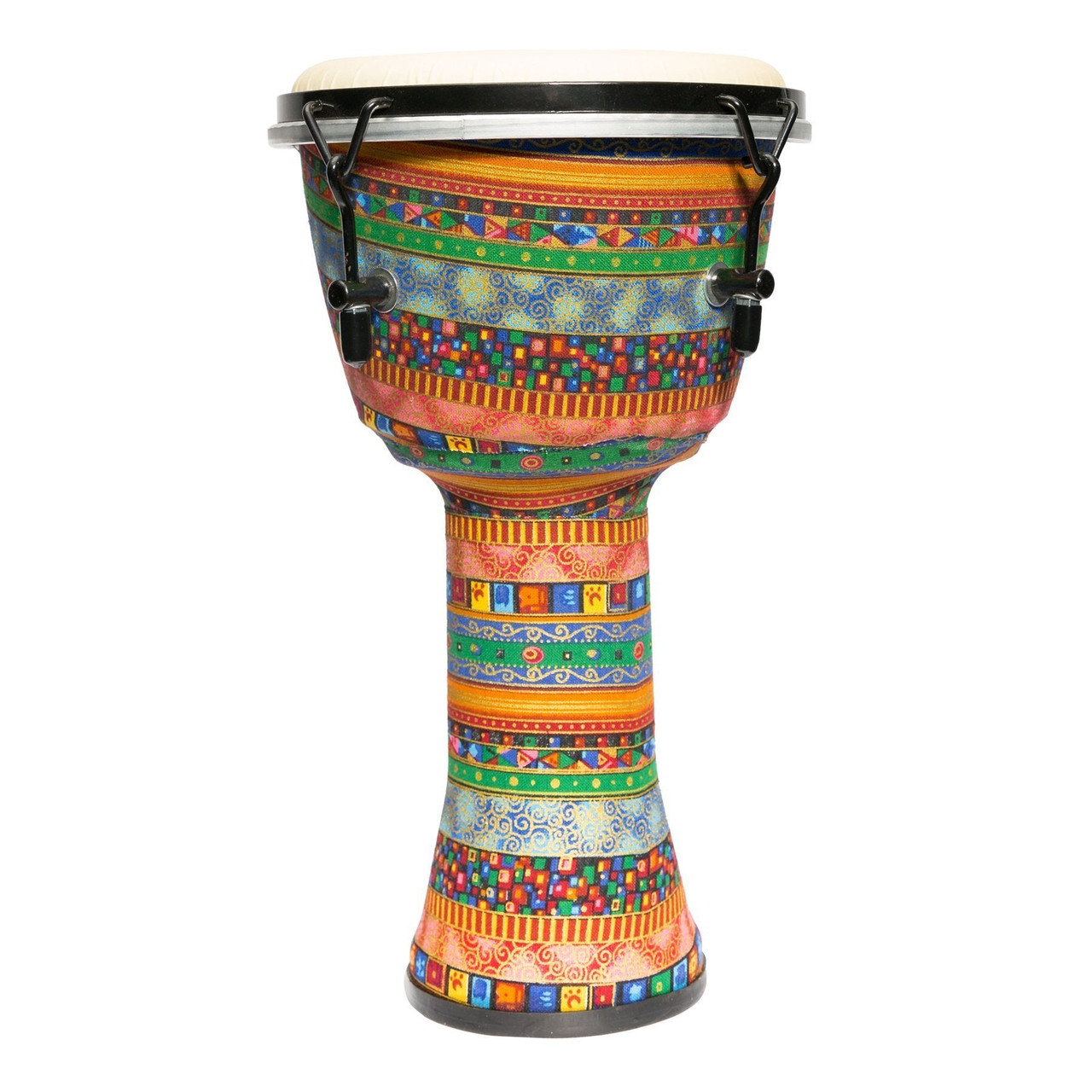 Drumfire 8" Tuneable Synthetic Head Djembe (Multicolour)