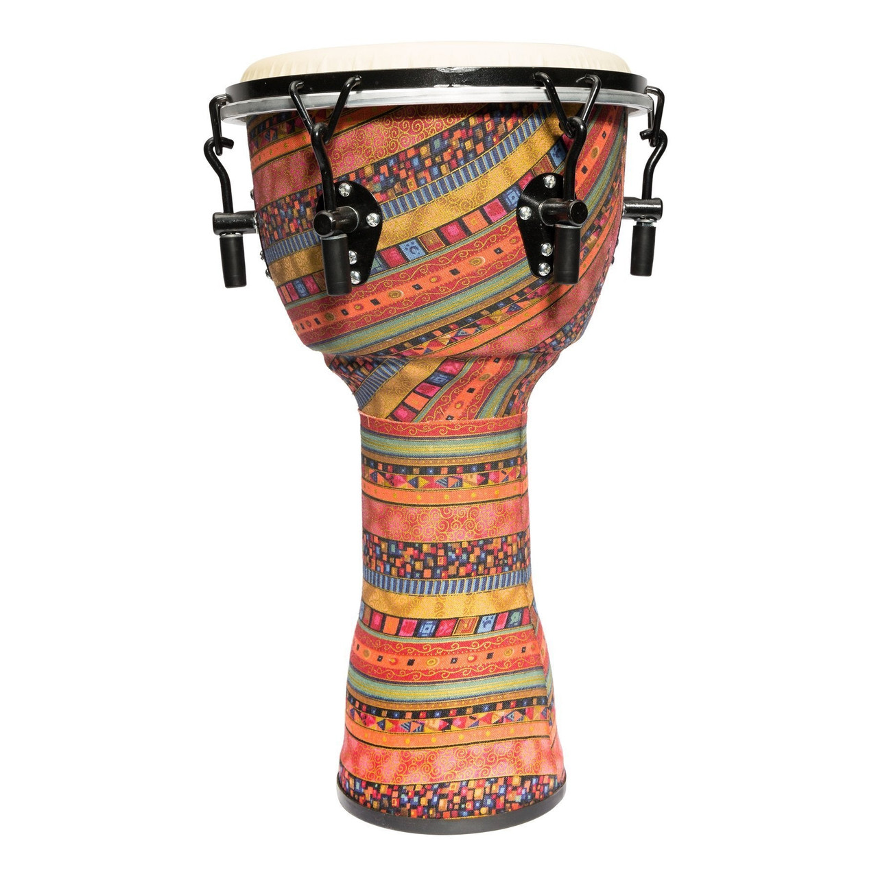 Drumfire 10" Tuneable Synthetic Head Djembe (Multicolour)