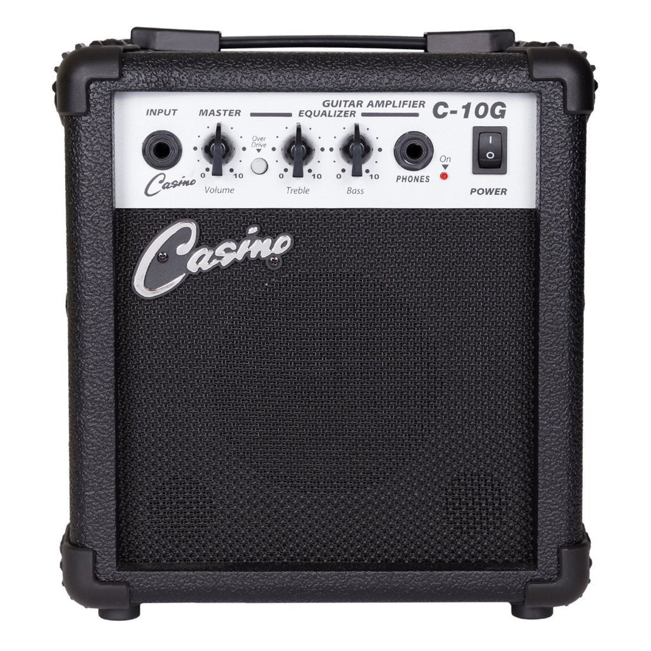 Casino ST-Style Short Scale Electric Guitar and 10 Watt Amplifier Pack (Candy Apple Red)