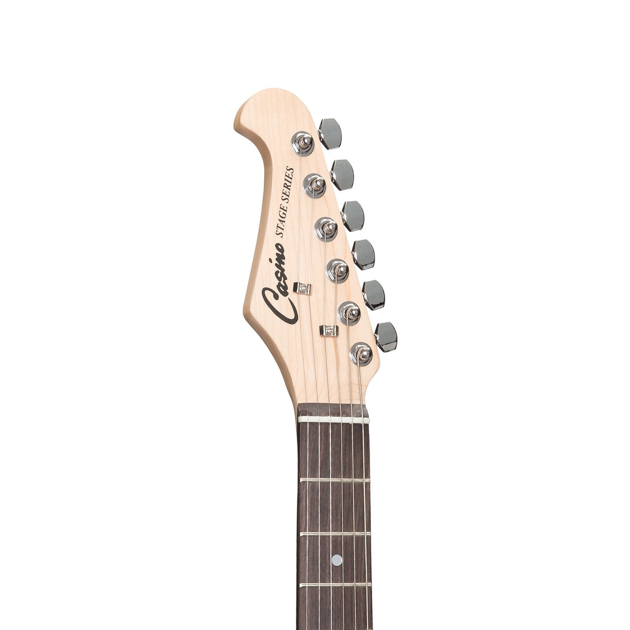 Casino ST-Style Left Handed Short-Scale Electric Guitar and 10 Watt Amplifier Pack (Black)