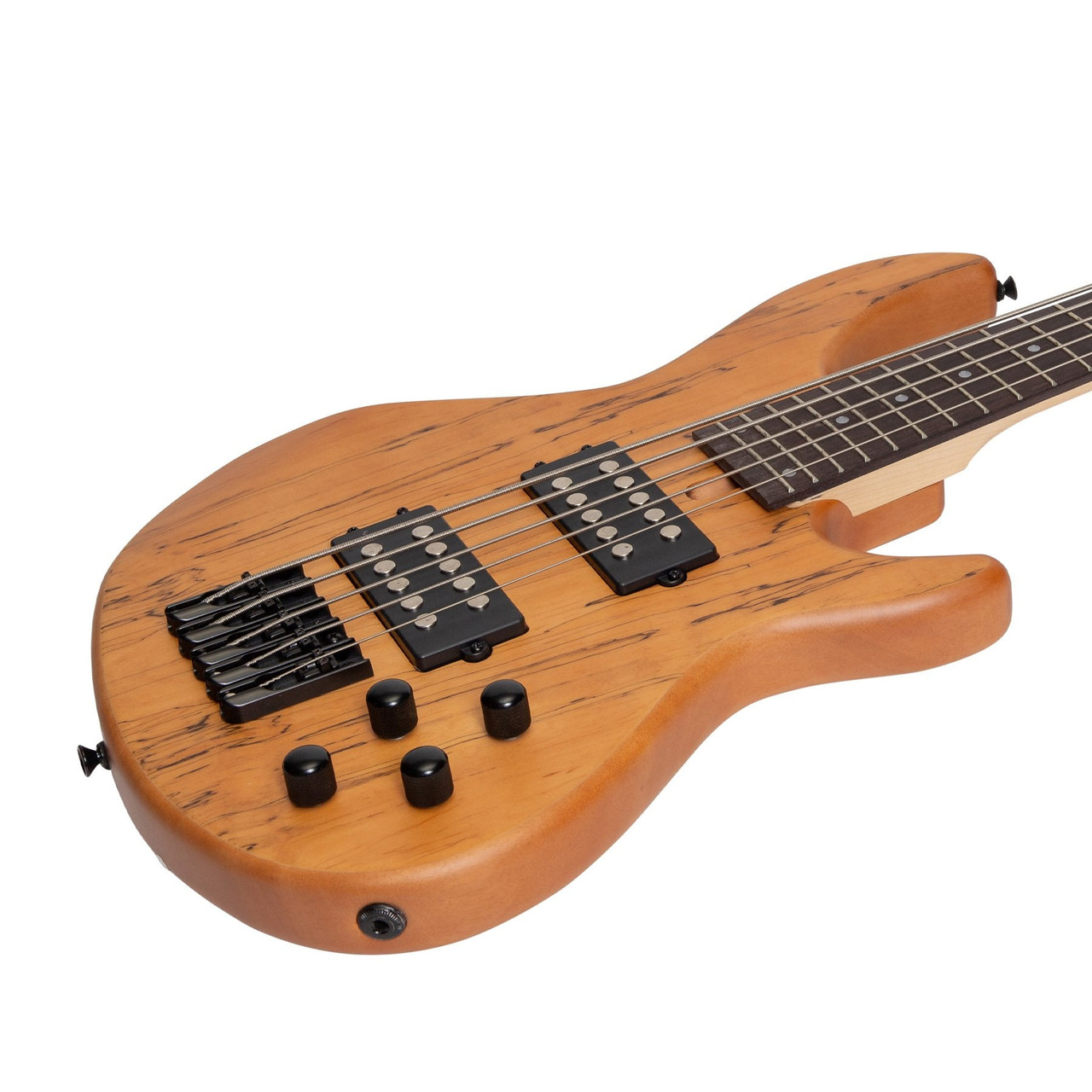 Tokai 'Legacy Series' 5-String Mahogany & Spalted Maple T-Style Contemporary Electric Bass Guitar (Natural Satin)