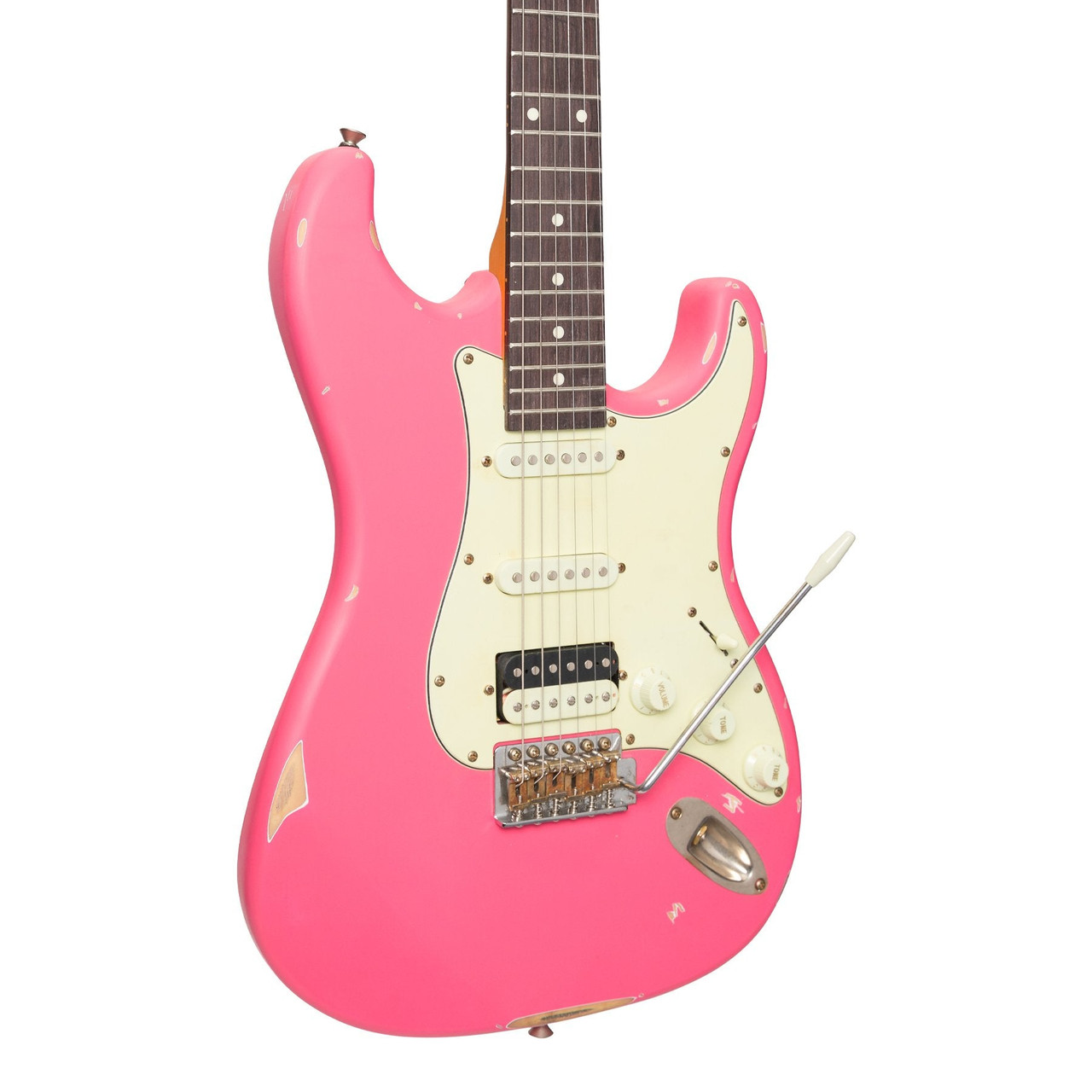 Tokai 'Legacy Series' ST-Style HSS 'Relic' Electric Guitar (Pink)