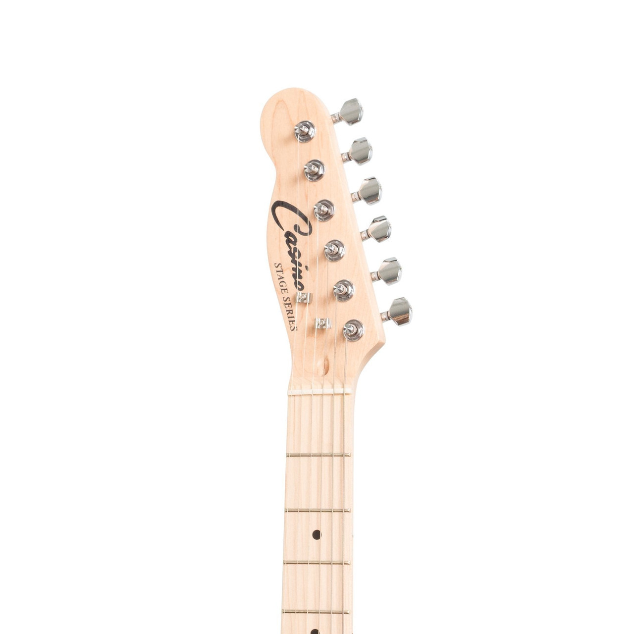 Casino TE-Style Left Handed Electric Guitar Set (Natural Gloss)