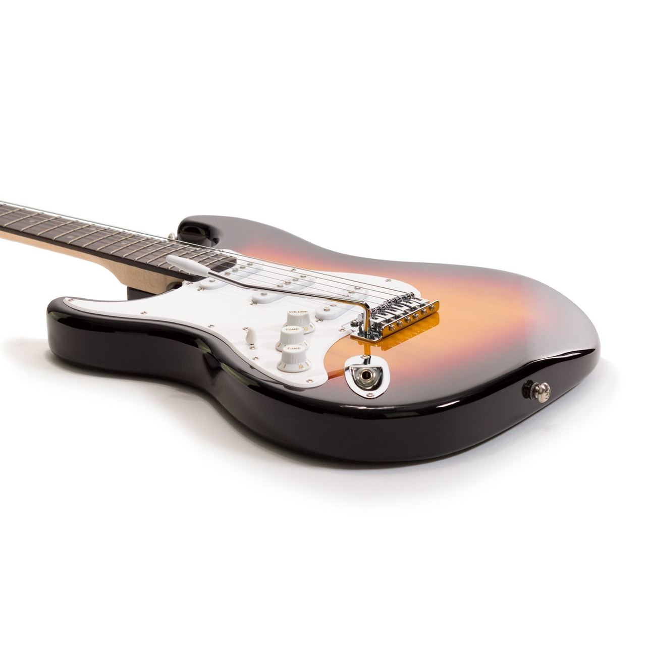 Casino ST-Style Left Handed Electric Guitar and 15 Watt Amplifier Pack (Sunburst)