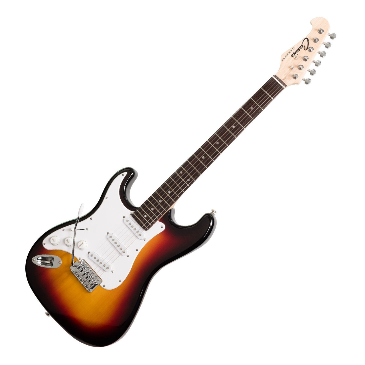 Casino ST-Style Left Handed Electric Guitar and 15 Watt Amplifier Pack (Sunburst)