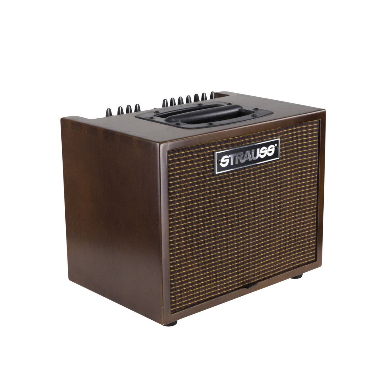 Strauss 60 Watt Acoustic Guitar Combo Amplifier with Effects (Walnut)