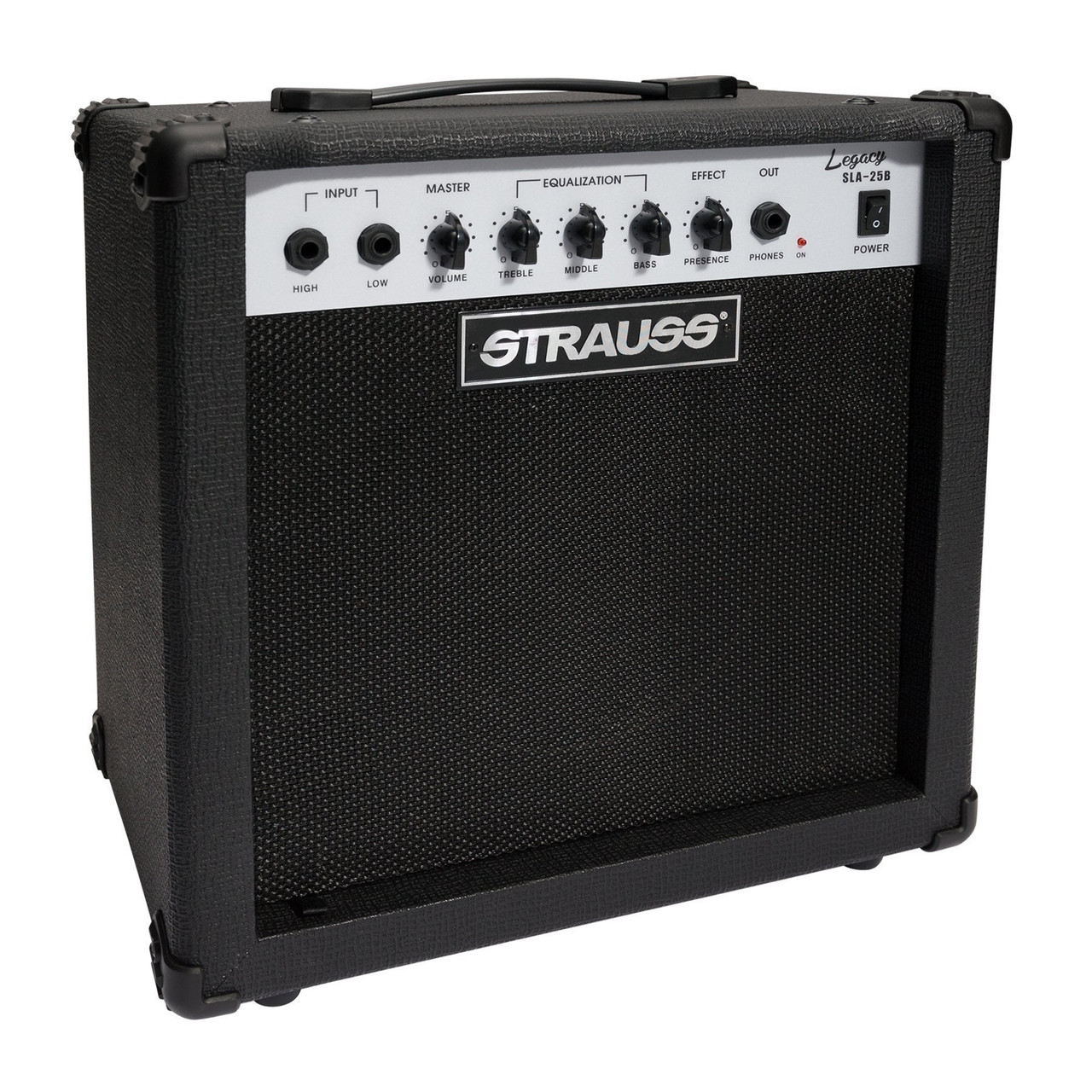 Strauss 'Legacy' 25 Watt Combo Solid State Bass Amplifier (Black)