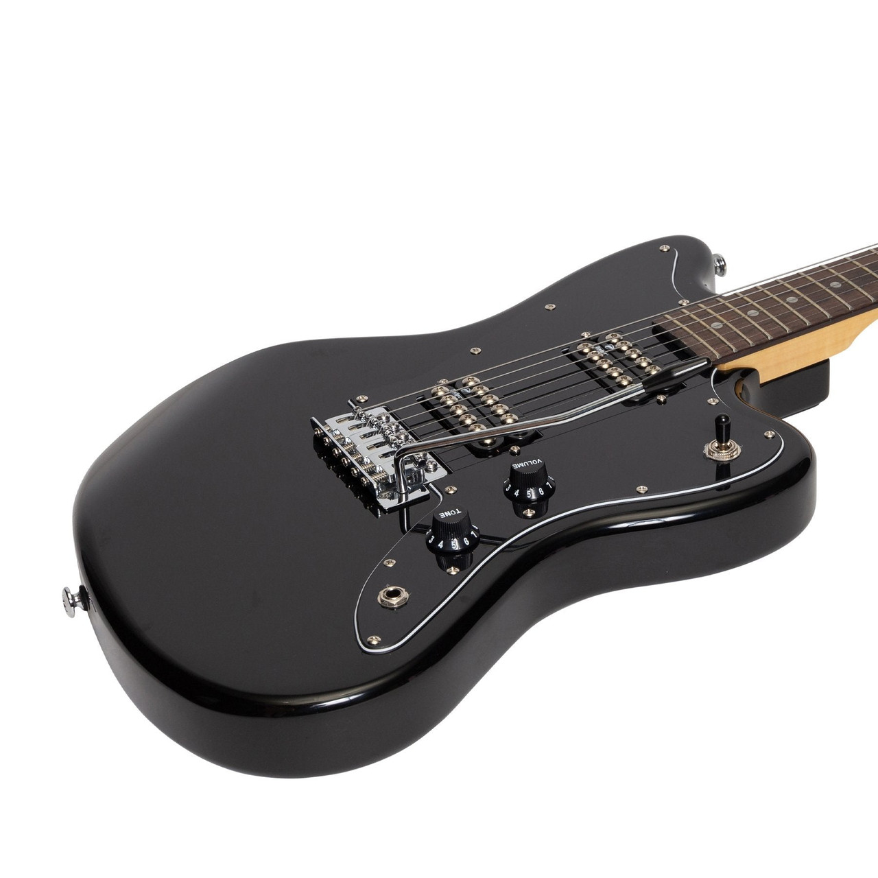 Badger Classic Offset Electric Guitar (Black)