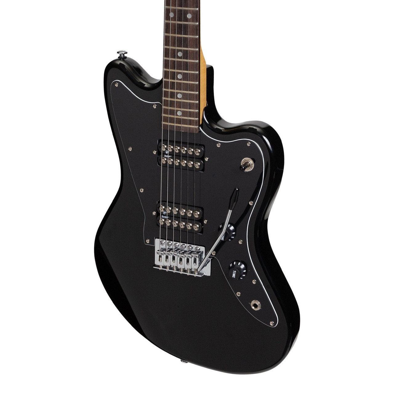 Badger Classic Offset Electric Guitar (Black)