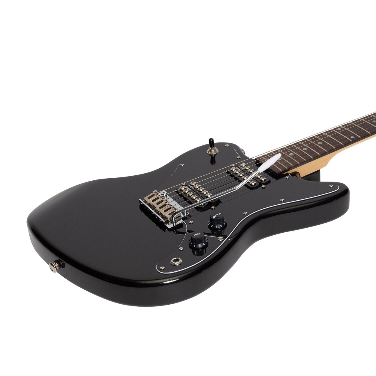 Badger Reverse Offset Electric Guitar (Black)