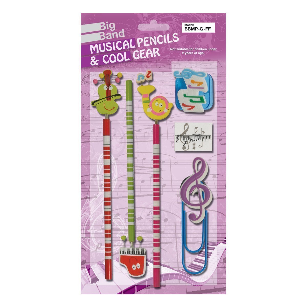 Big Band Pencil Set (Funny Face Pink)