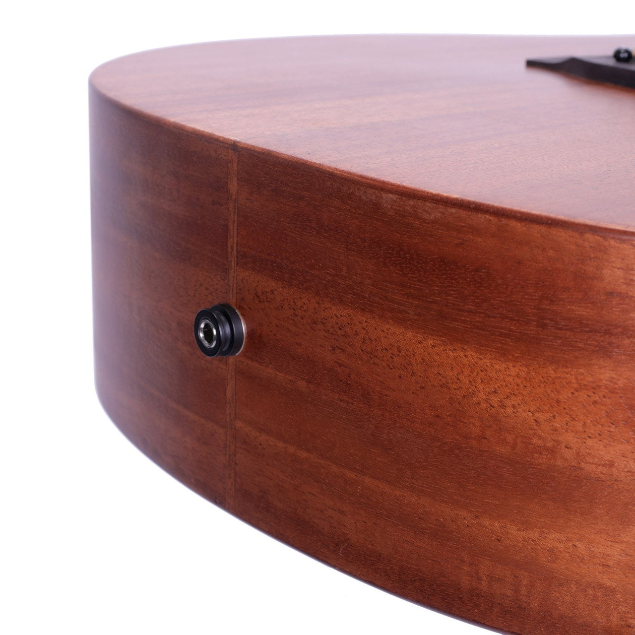 Timberidge 'Messenger Series' Mahogany Solid Top & Body Acoustic-Electric Dreadnought Cutaway Guitar (Natural Satin)