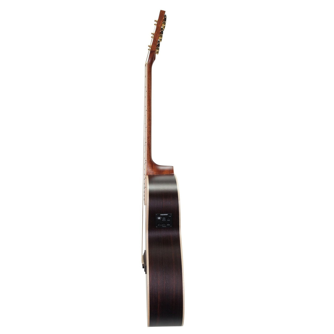 Timberidge '3 Series' Left Handed Spruce Solid Top Acoustic-Electric Small Body Cutaway Guitar with 'Tree of Life' Inlay (Natural Satin)