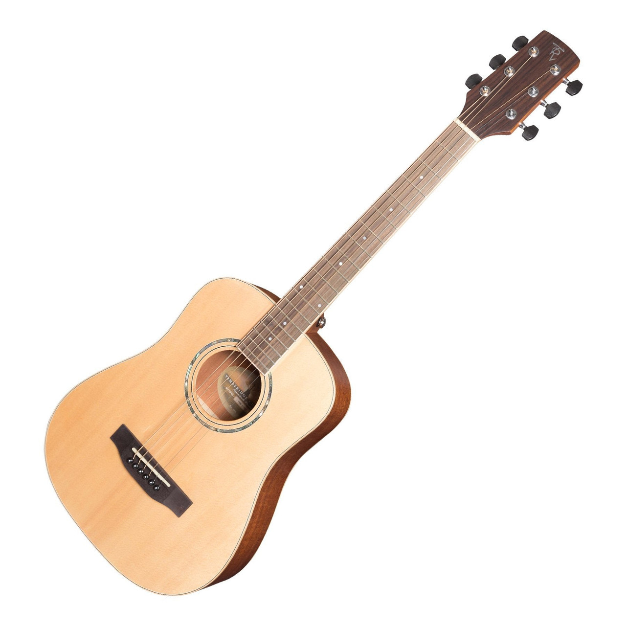 Timberidge '1 Series' Spruce Solid Top Acoustic-Electric Traveller Mini Guitar (Natural Satin)