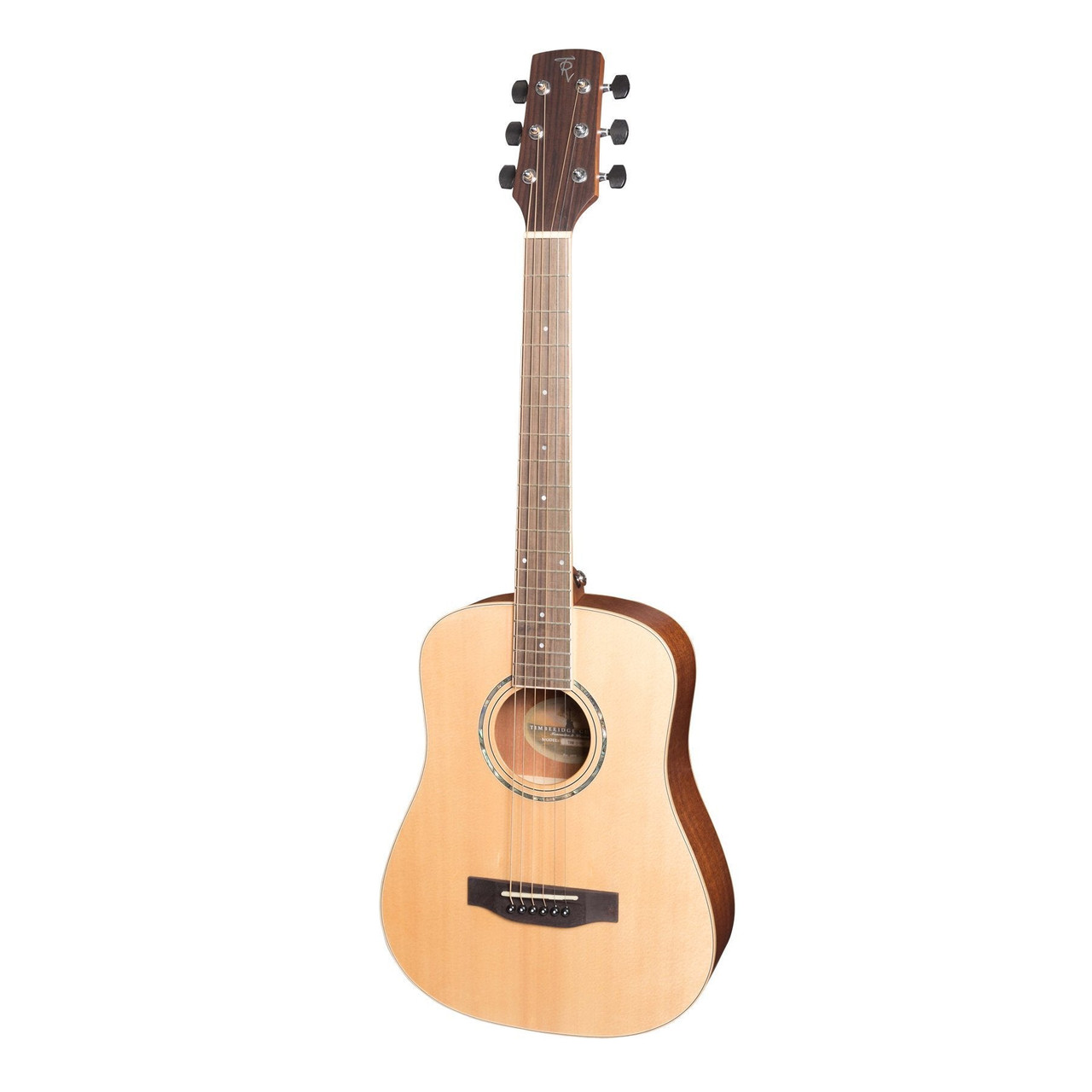 Timberidge '1 Series' Spruce Solid Top Acoustic-Electric Traveller Mini Guitar (Natural Satin)