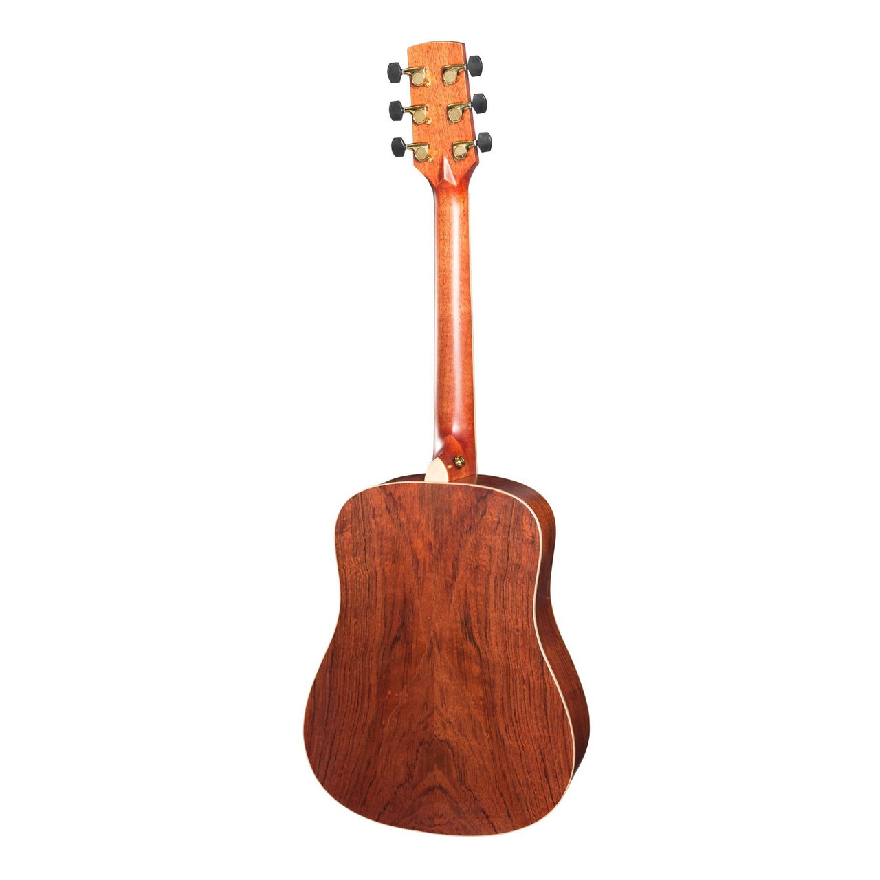 Timberidge '4 Series' Left Handed Cedar Solid Top Acoustic-Electric Traveller Mini Guitar (Natural Satin)