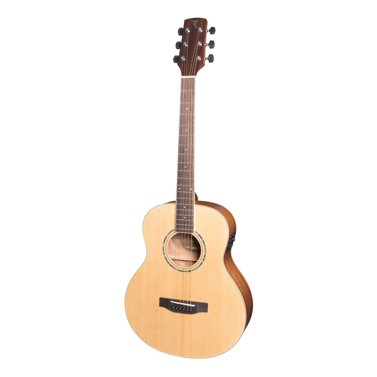 Timberidge '1 Series' Left Handed Solid Top Acoustic-Electric TS-Mini Guitar (Natural Satin)