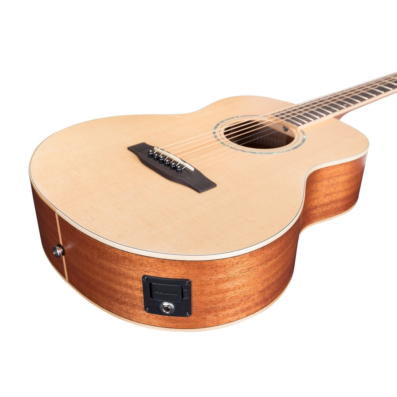 Timberidge '1 Series' Spruce Solid Top Acoustic-Electric TS-Mini Guitar (Natural Satin)
