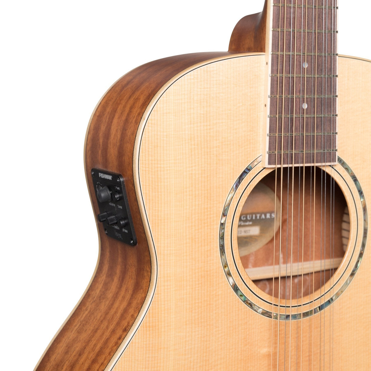 Timberidge '1 Series' 12-String Spruce Solid Top Acoustic-Electric TS-Mini Guitar (Natural Satin)
