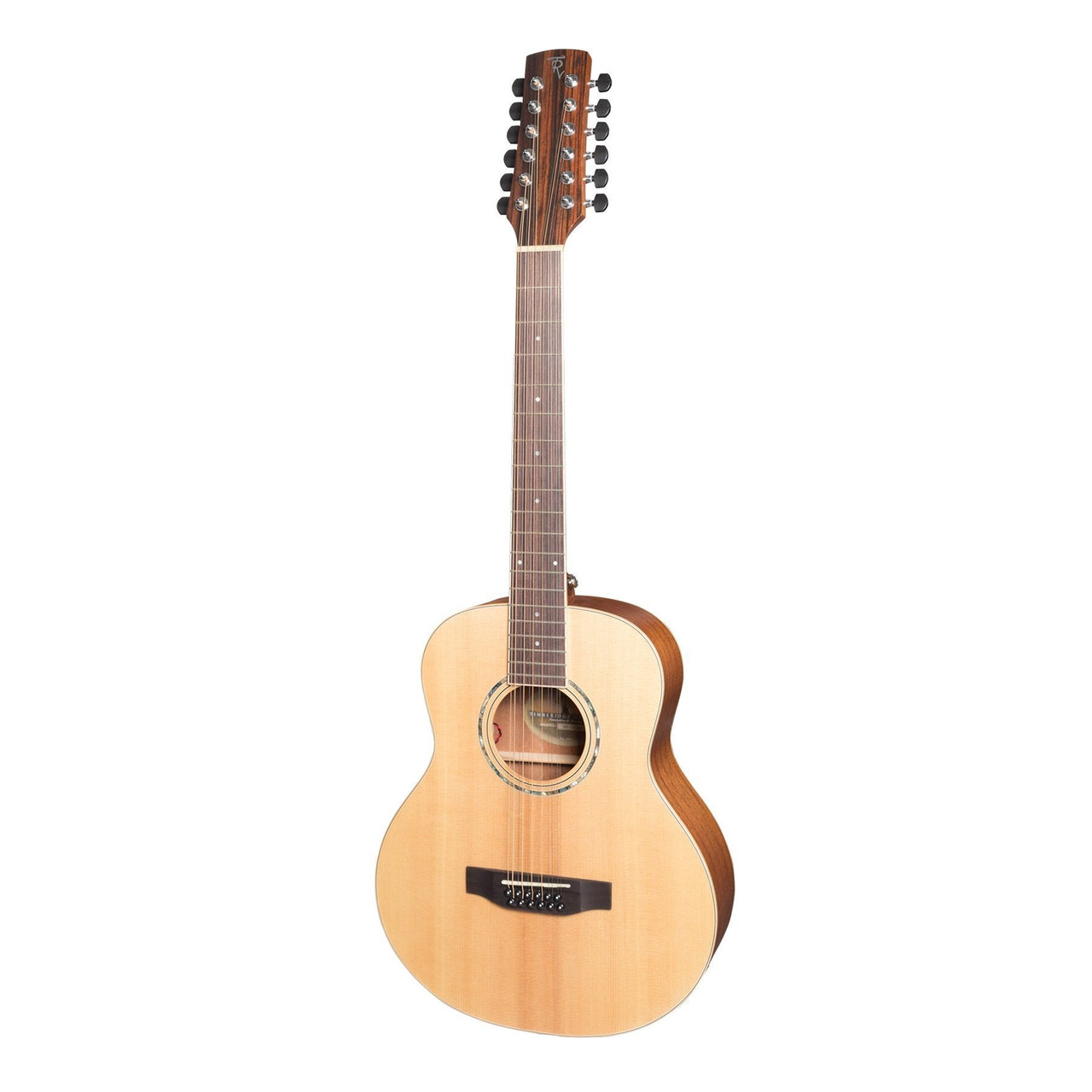 Timberidge '1 Series' 12-String Spruce Solid Top Acoustic-Electric TS-Mini Guitar (Natural Satin)