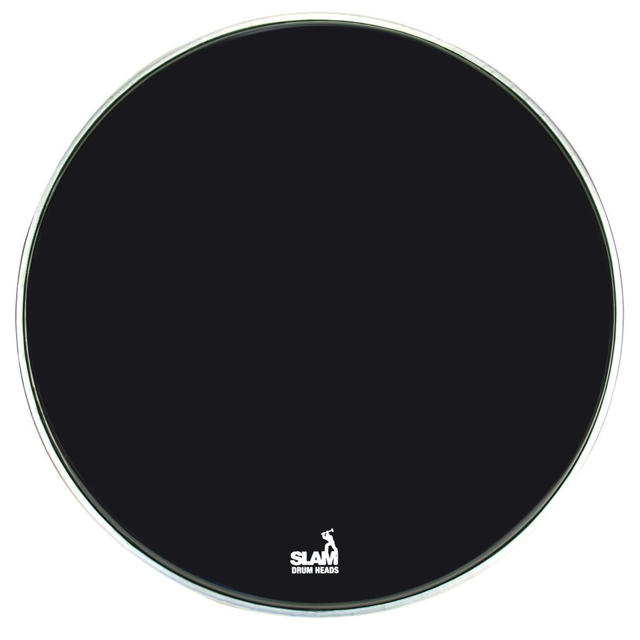 Slam Black Front Bass Drum Head (18")