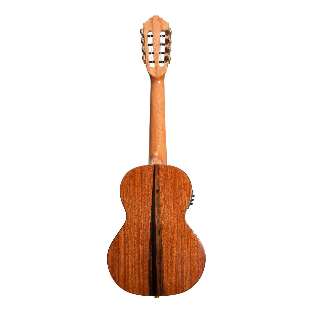 Tiki 8 String Mahogany Solid Top Electric Ukulele with Gig Bag (Natural Gloss)