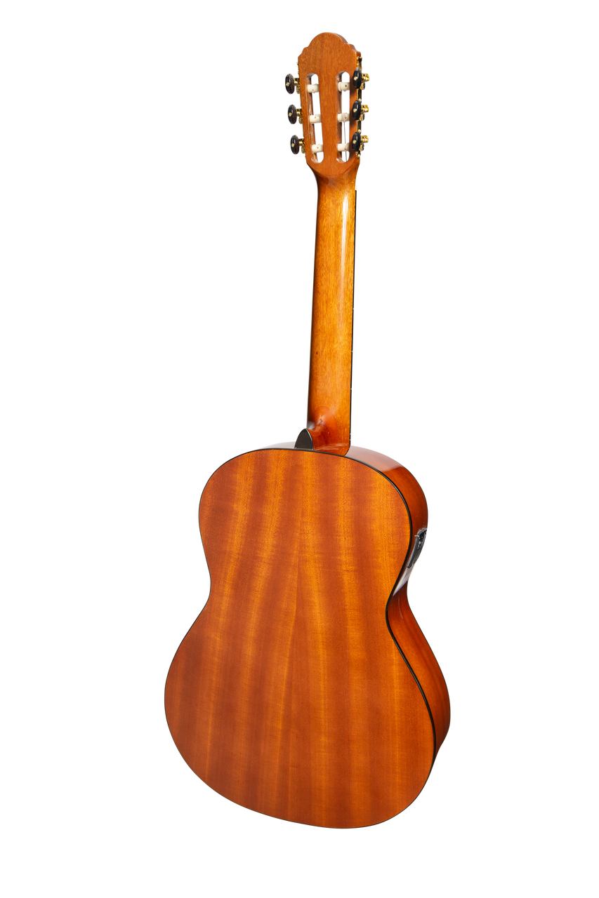 Copy of Martinez 'Slim Jim' G-Series Left Handed 3/4 Size Student Classical Guitar Pack with Built In Tuner (Natural-Gloss)
