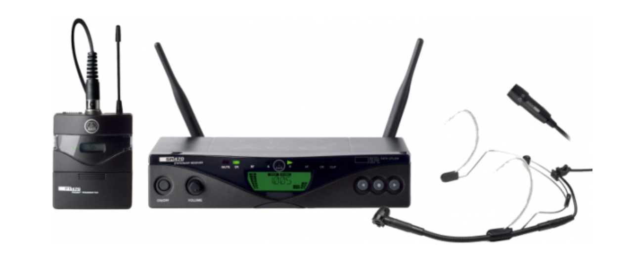 AKG WMS470 Wireless Presenter Set Headworn + Lapel