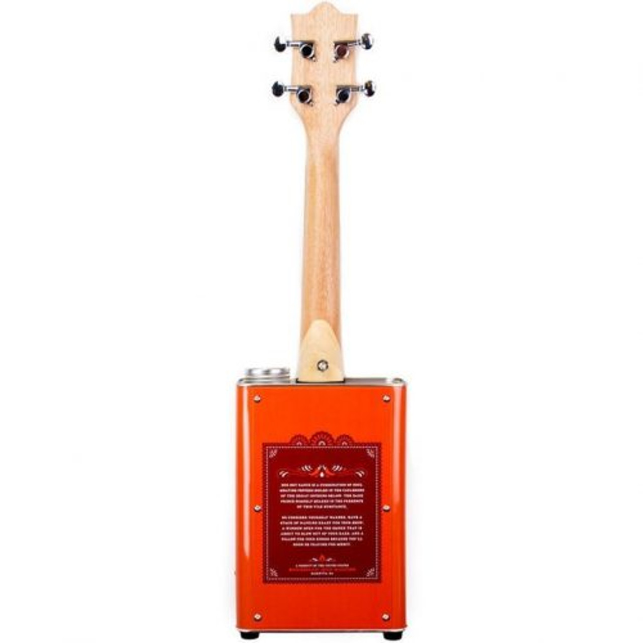 Bohemian Oil Can Electric Soprano Ukulele, Hot Sauce, Single Coil Pickup