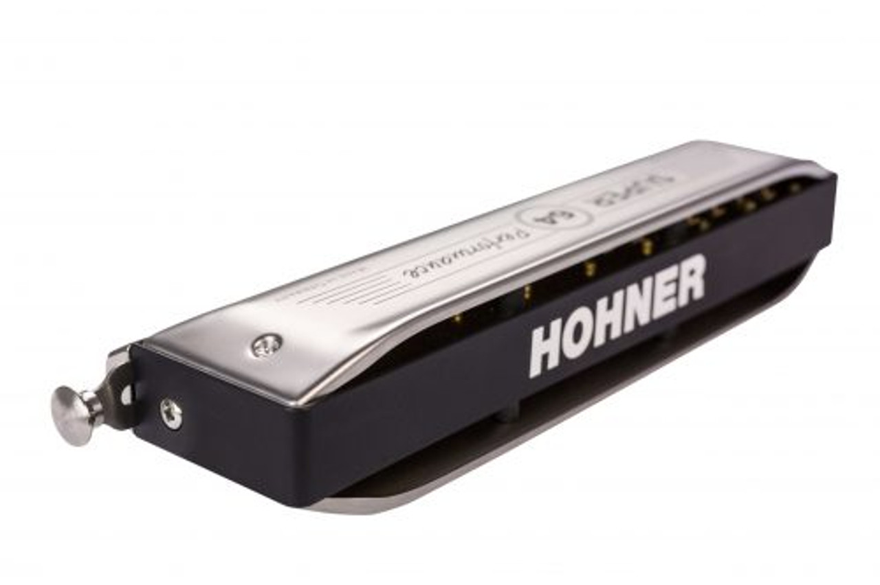 Hohner ‘New Super 64’ Chromatic Harmonica, New Design, New Slide Mechanism, 4-Octave Range, C