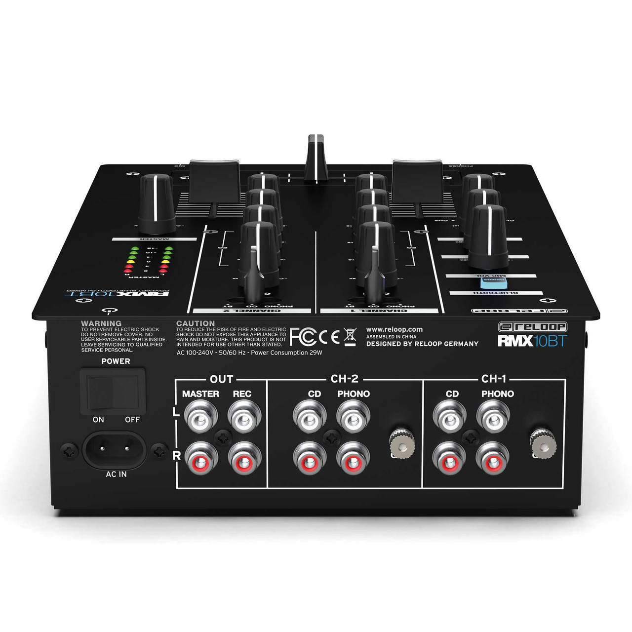 Reloop RMX-10BT Compact Bluetooth 2-Channel DJ Mixer - MUZIC MAN