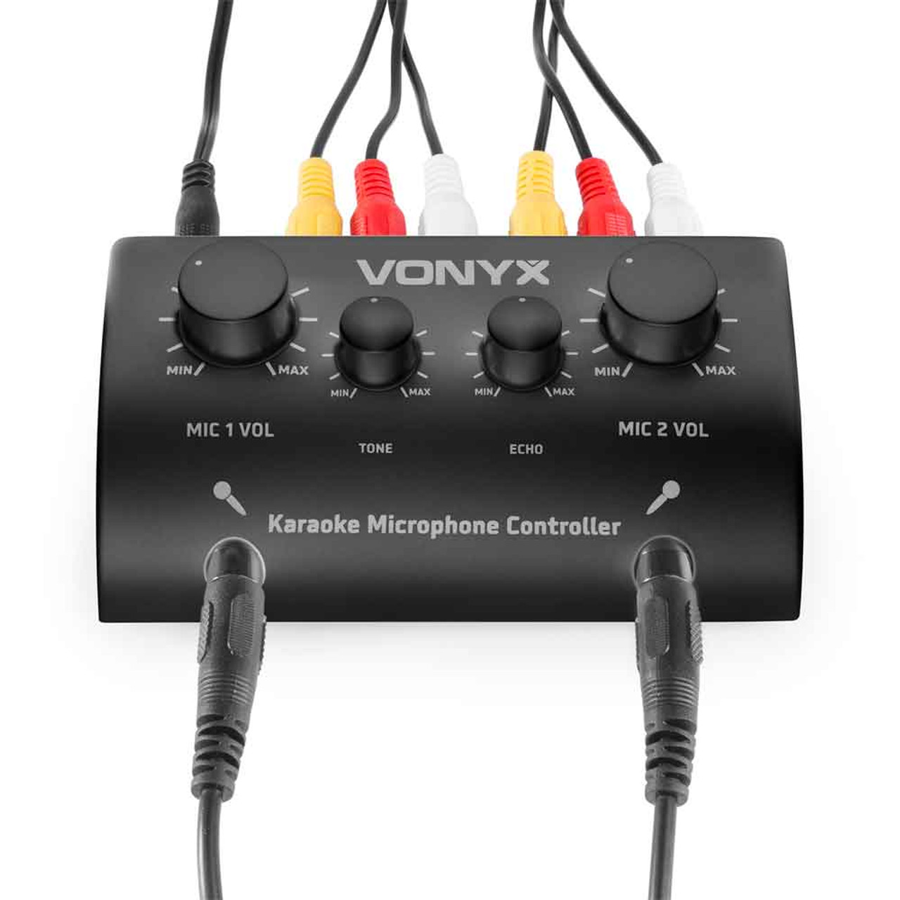 Vonyx AV430B Home Karaoke System with Microphones Black