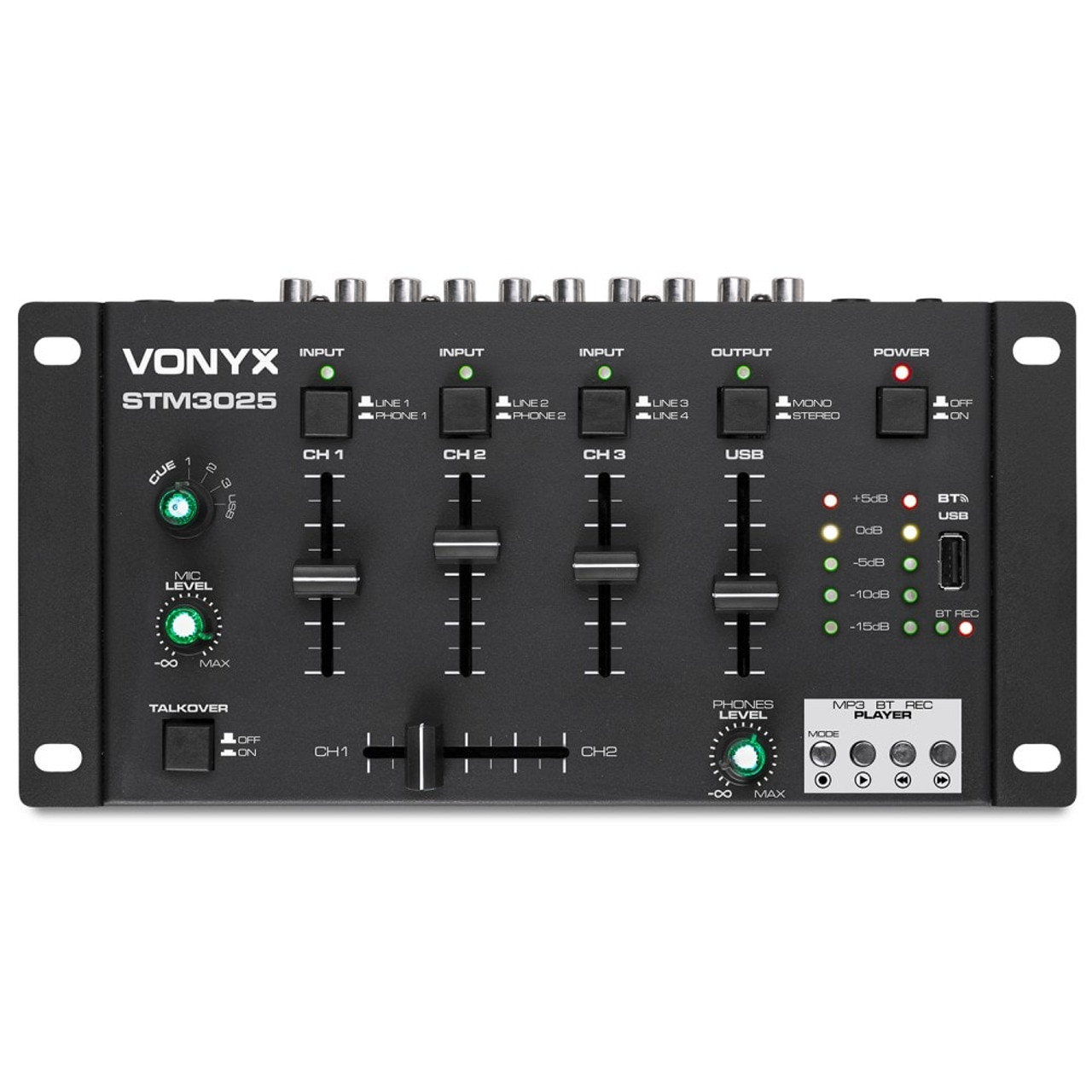 Vonyx STM3025 8 Channel Mixer USB MP3 BT