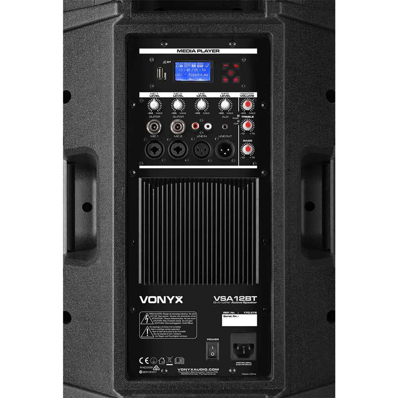 Vonyx VSA12BT Active Speaker 12" 800W Bluetooth