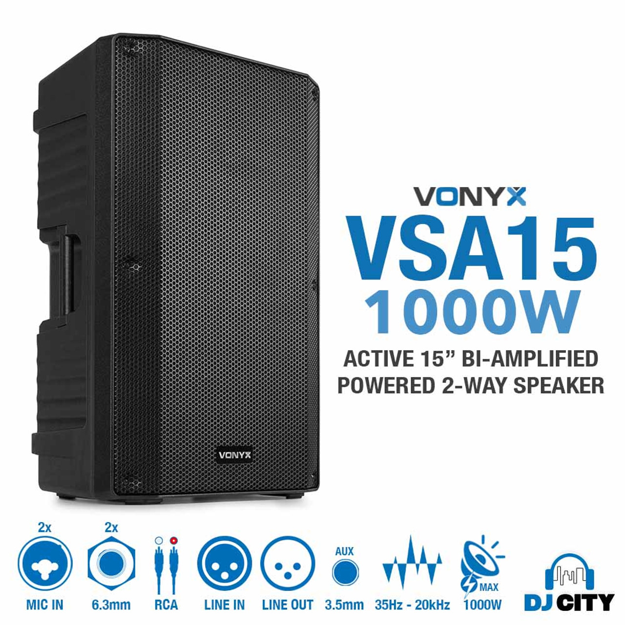 Vonyx VSA15 Bi-Amp.Active 15" 1000W
